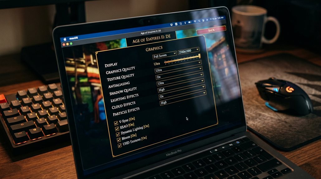 optimal mac graphics settings